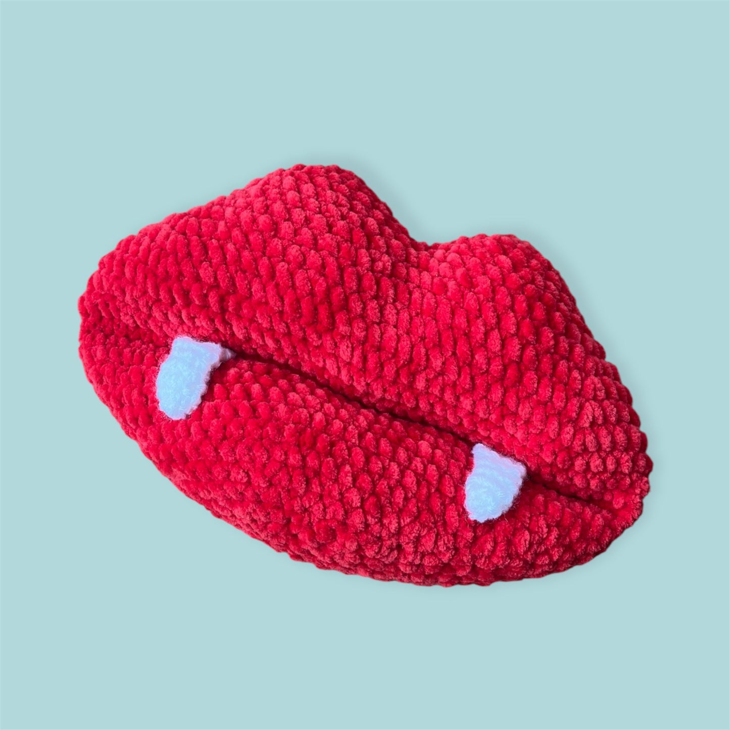Vampire lips pillow